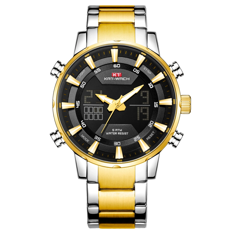 OEM Dual Time Hot Sale Часы мужские спортивные Подарочные часы Кварцевые часы