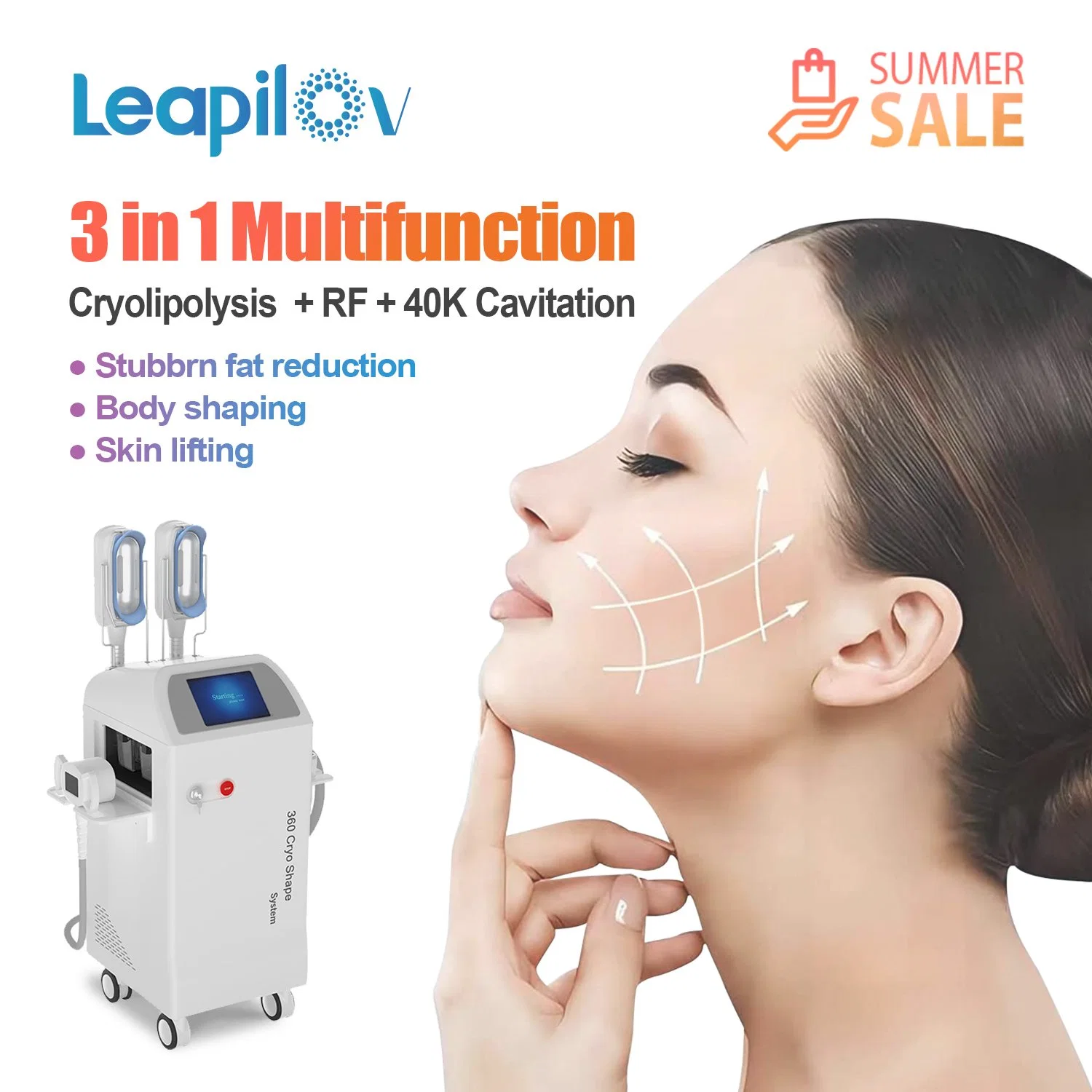 4 Head Work at The Same Time Criolipolise Fat Cryolipolysis Laser Machine