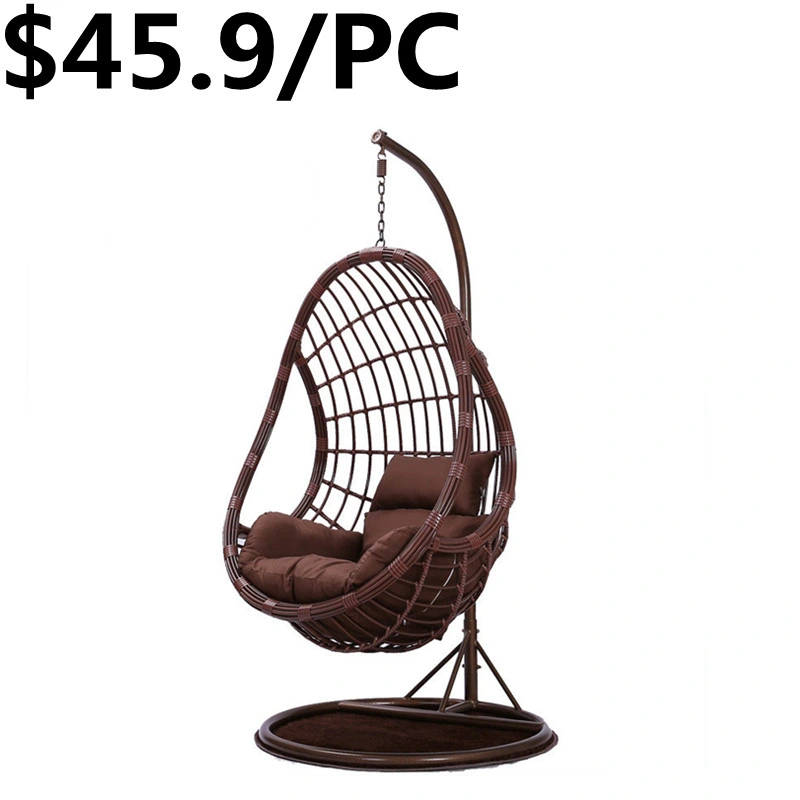 Modern Popular Patio Garden Egg with Textilene Home Outdoor Dining Swing Chair