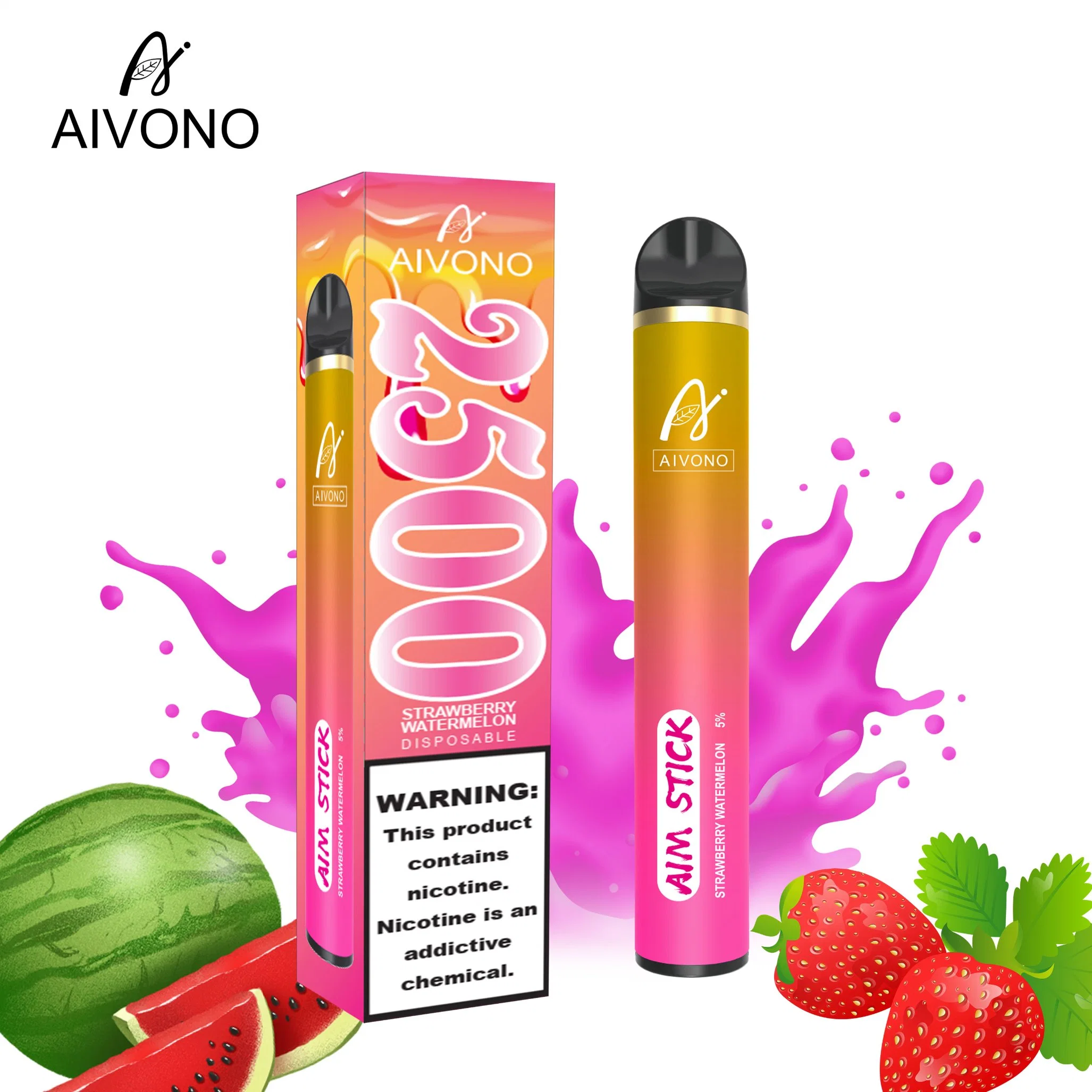 Aivono Disposable Vape Pen Factory Wholesale Electronic Cigarette Vaporizer E-Cig Aim Stick 2500puffs 16flavors EGO