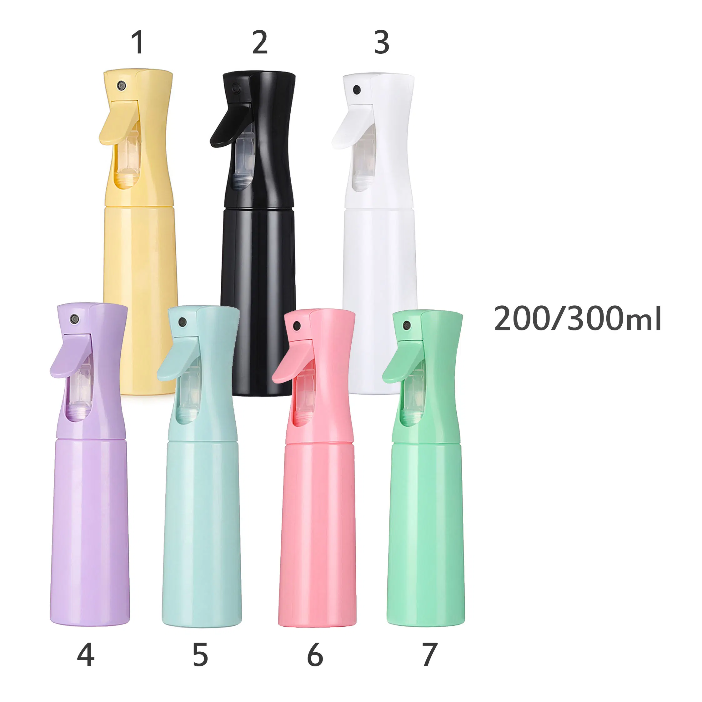 Household Products Fine Continuous Mist Pet Plastic Water Spray Bottles