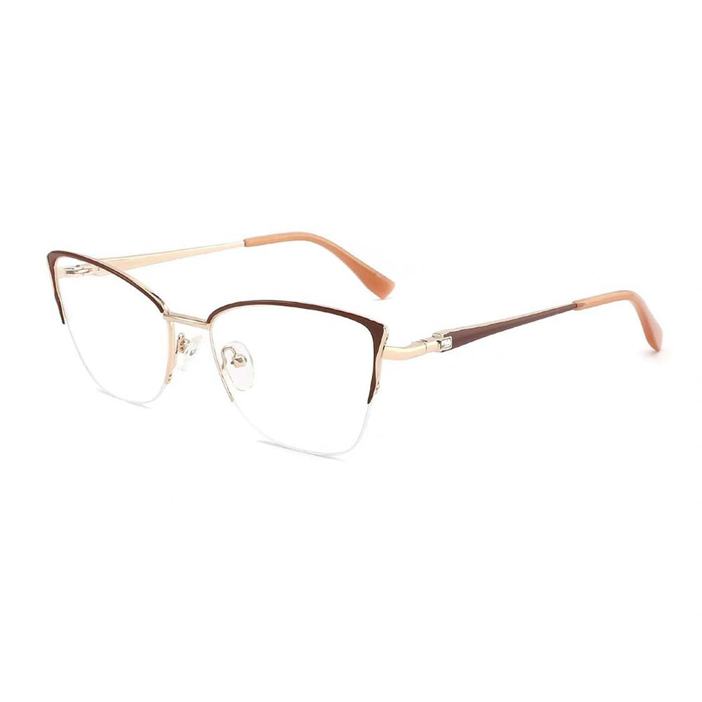 Gd Cat Eye Europe Design Femmes Montures de Lunettes en Métal Lunettes Optiques