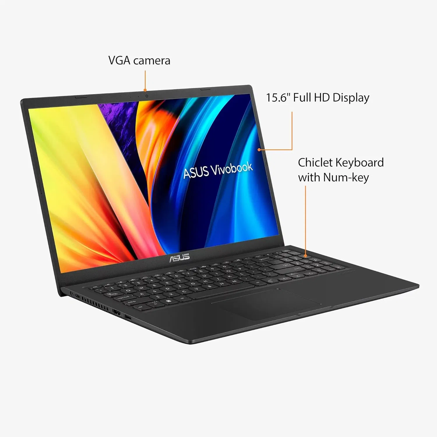 Newest Vivobook 15.6'' FHD Slim, Intel Core I5-1135g7 Laptop Computer