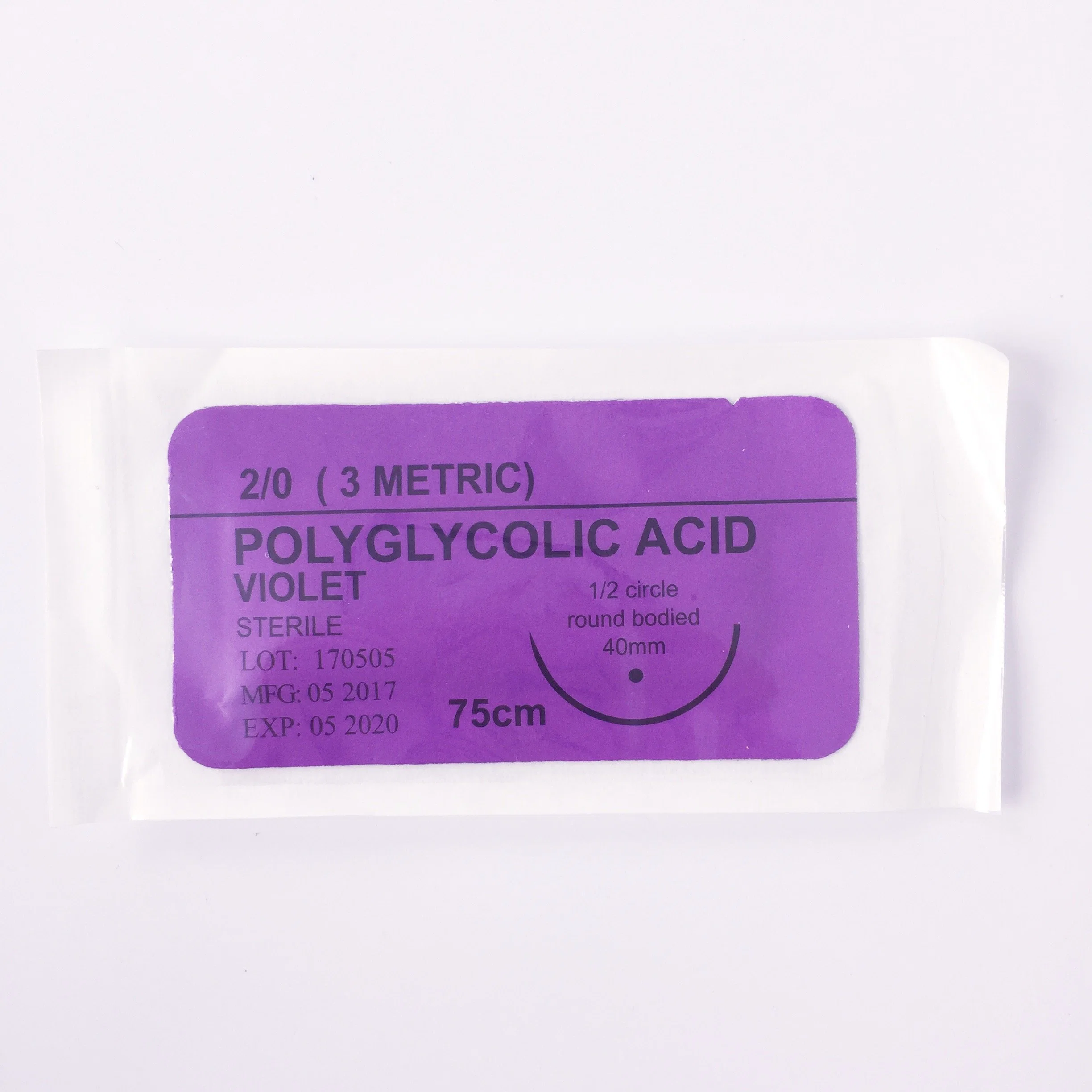 Disposable Dental Surgical Suture Thread with Needle Polyglycolic Acid PGA