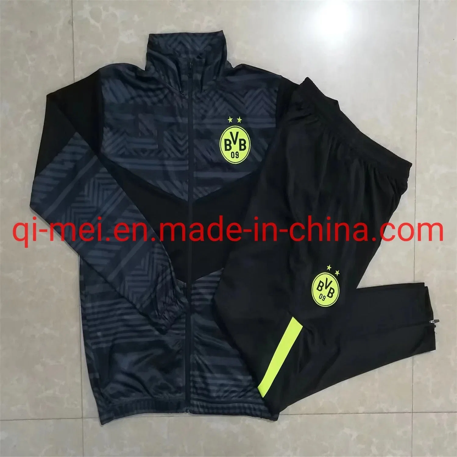 Cheap 22/23 Season Flamengo Sao Paulo Marseille Dortmund Full Zip Soccer Training Suits Tracksuits