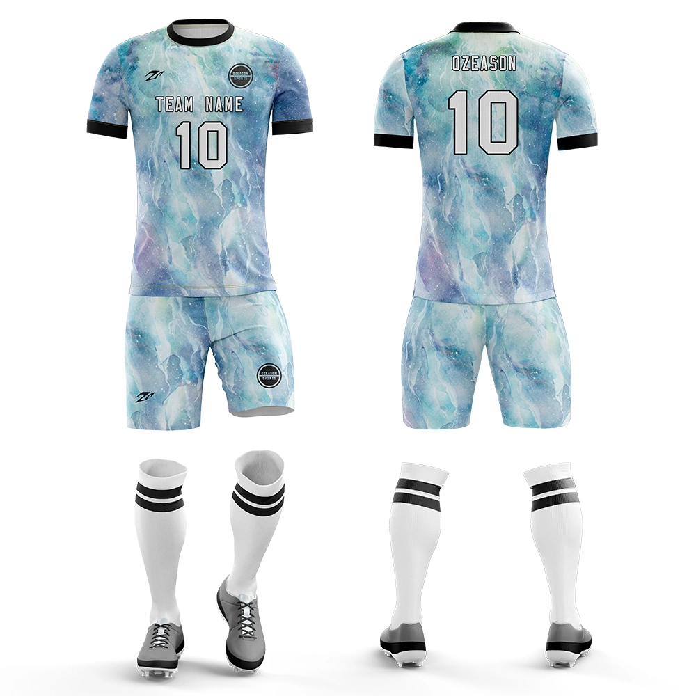 Quick Dry Men Camiseta Set Custom Sublimation Printing Training Camiseta de fútbol