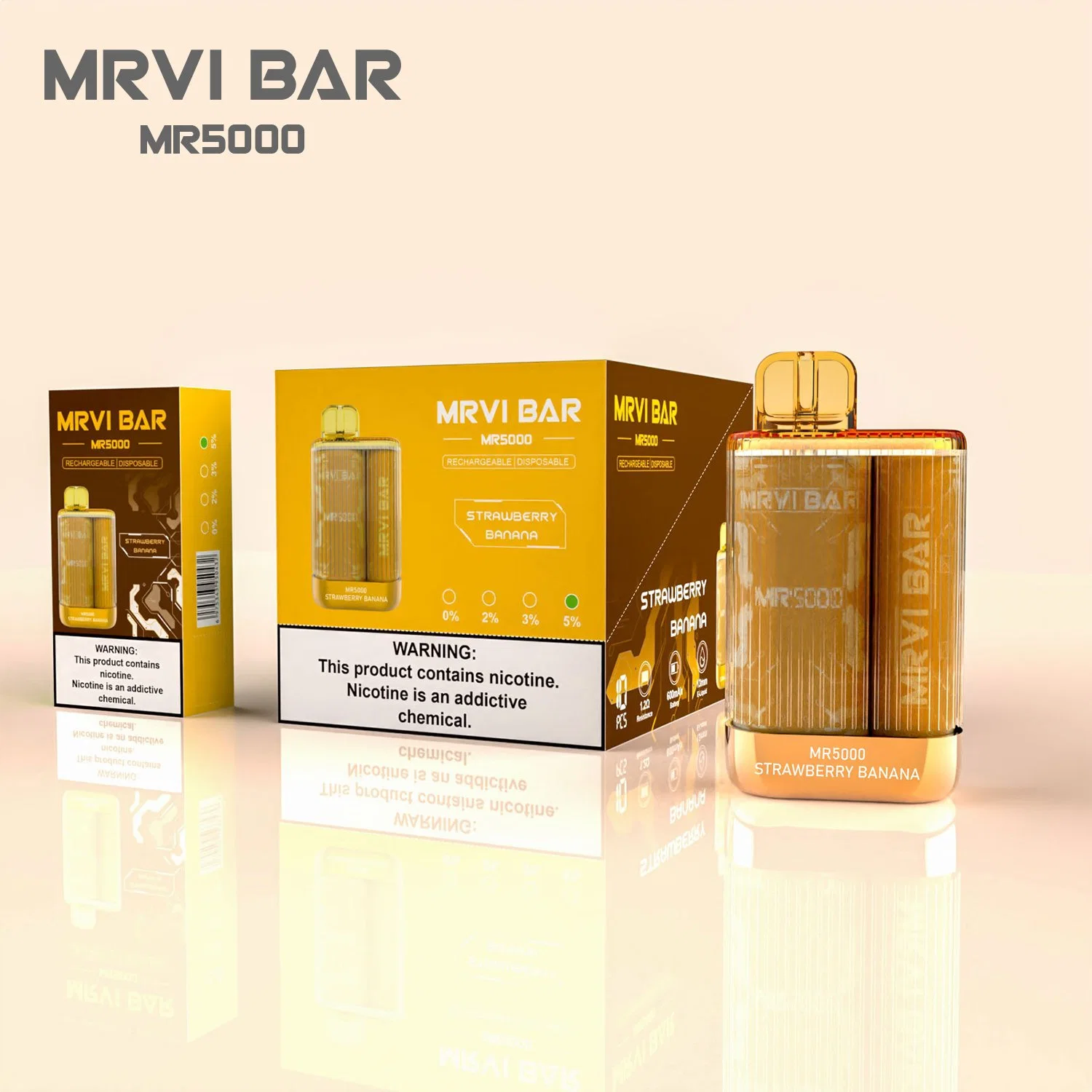 OEM Custom Vaporizer Pen Mrvi 5000 Puffs Bar Wholesale/Supplier Disposable/Chargeable Electronic Cigarette Vape Cartridges Vape Pen