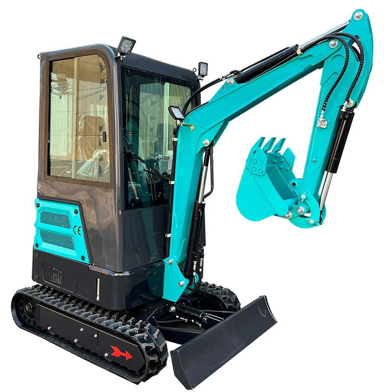 China Mini Digger Excavator with Cabin Sun-Proof Optional Attachments Bucket Auger Breaker for Sale
