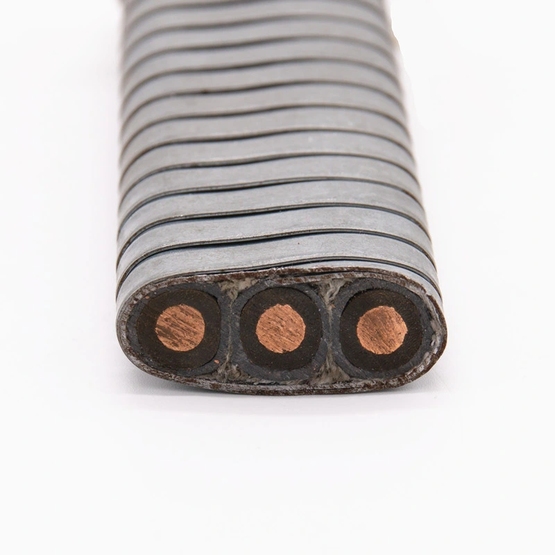 1,8/3kV 4 AWG PVC-Tauchölpumpe, mit Stahlarmierungskabel Esp-Hersteller