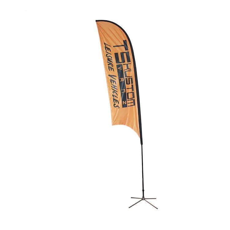 Customed Fiberglass Pole Teardrop/Beach/Feather Flying Flag