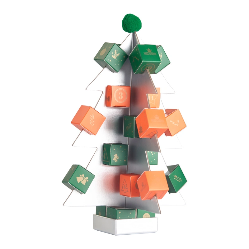 Fábrica Precio Tricky Christmas forma árbol de lujo Cajas rígidas y.. Pequeño Navidad decoración Caja de papel regalo de embalaje vacaciones Diseño personalizado Caja de cartón única