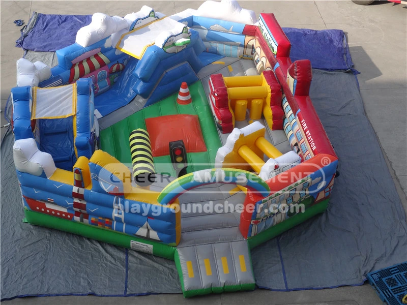 Cheer Amusement Fun Inflatable City Playground for Kids