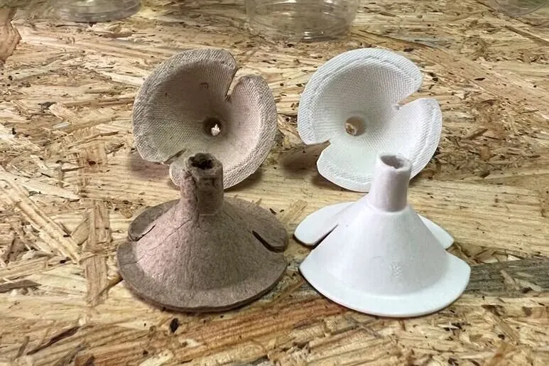 Non-Plastic Disposable Biodegradable Paper Pulp Molded Balloon Clips