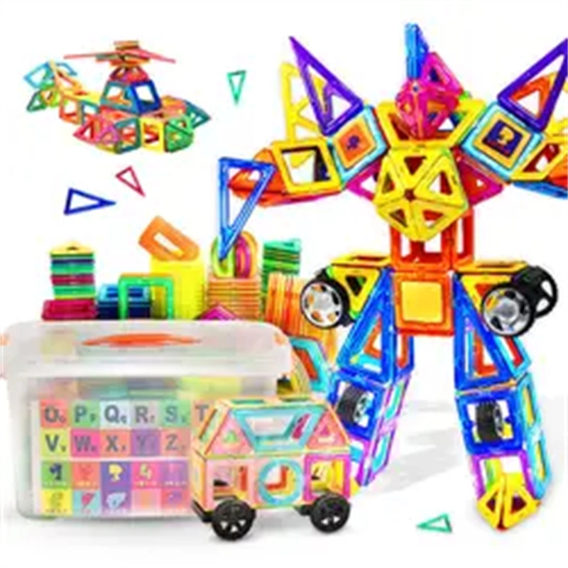 Magnetic Building Tiles Educational Learning Toy Colorful Magnetic Blocks