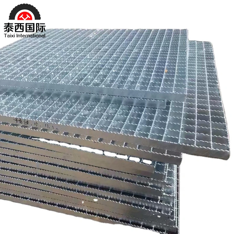 Hot DIP Galvanized Plain Bar Grating Flat Bar and Twisted Bar Drain Cover Catwalk Grid Platform Metal Walkway Platform