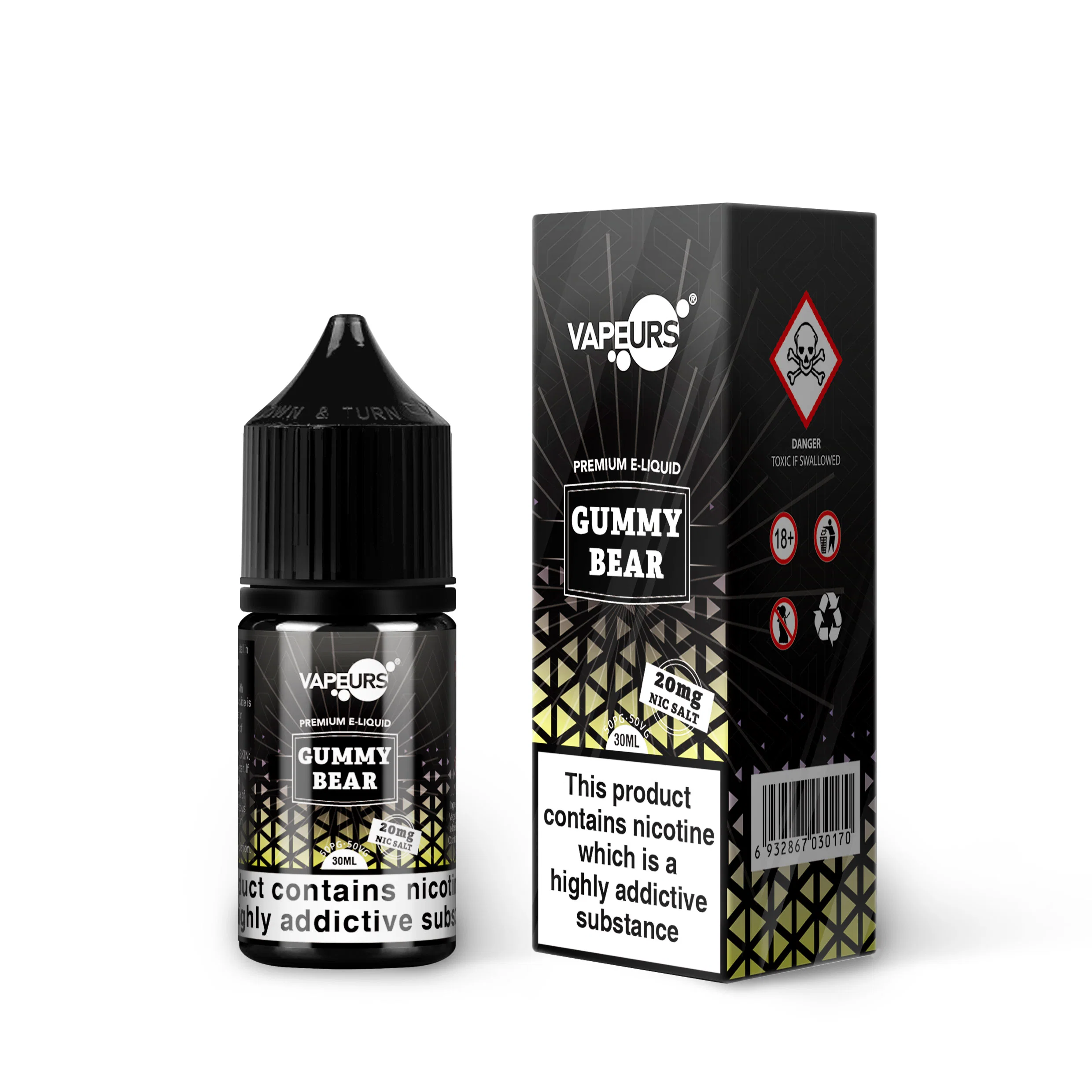 Sel de glace E-liquide Classico 30ml 60ml Vape Shop Canada Vapeurs Fournisseur d'huile de cigarette électronique OEM Chine