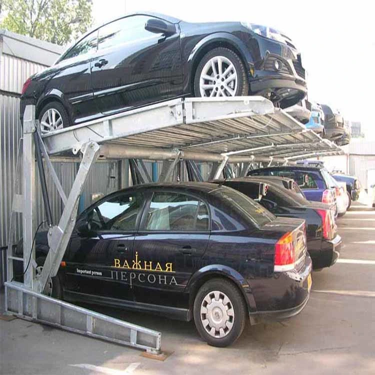 Cars Automated Two Layer Underground Stacker Parking Lift System