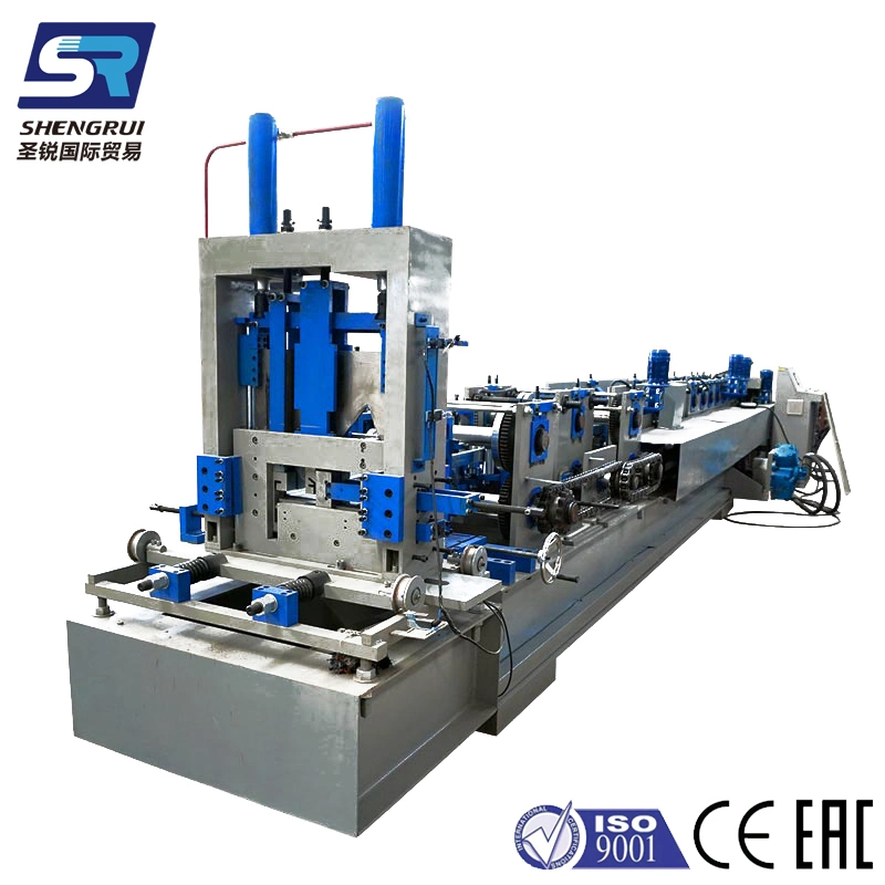 Fully Automatic Metal Frame C Z U Purlin Channel Stut Profile Cold Drawn Roll/Rolling Making Forming Machine