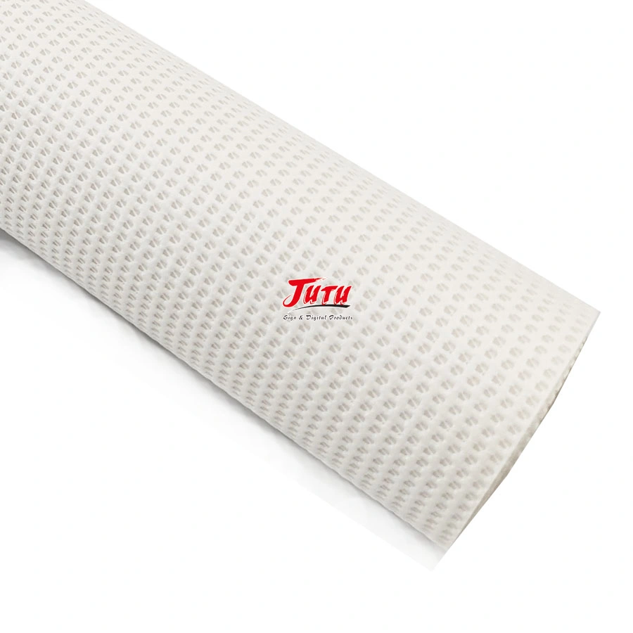 Jutu Peeling Resistance Printable with Solvent, Eco-Solvent, UV Inks Transparent PVC Coated Mesh Fabric