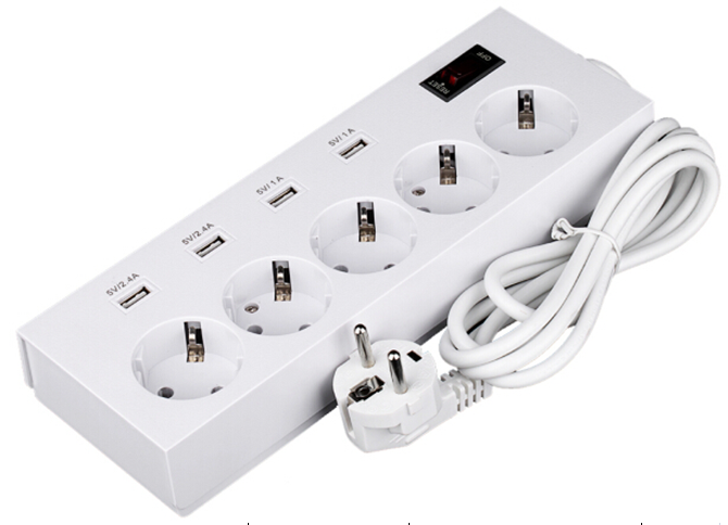 USB Power Socket with 5 Euro Plug