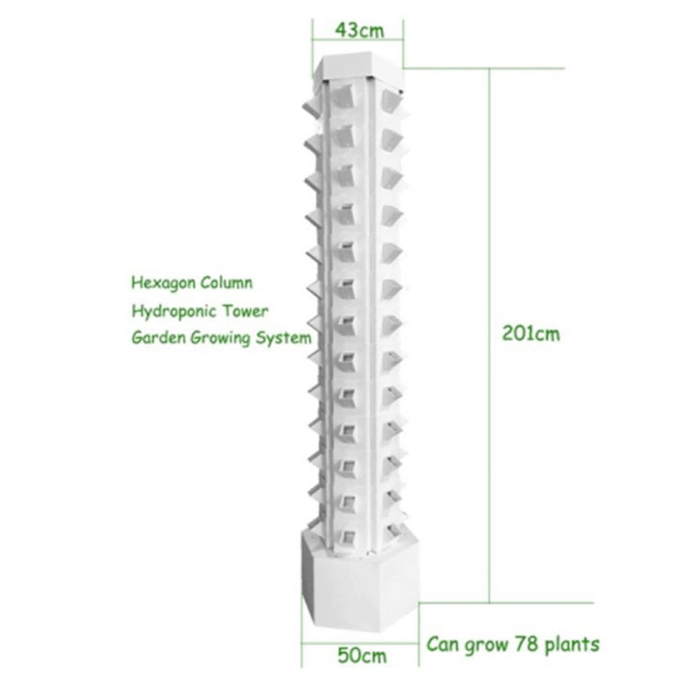 Vertical Hydroponics Growing System Plantingtower for Vegetables Strawberry