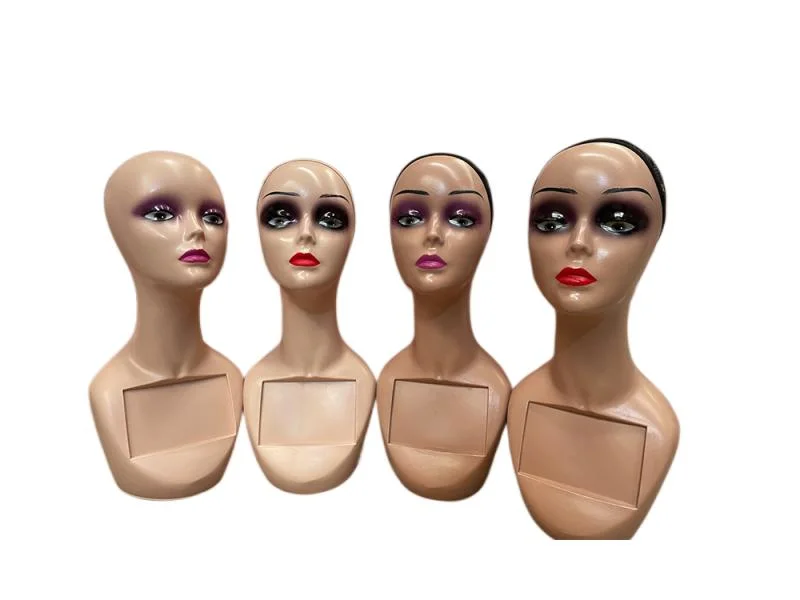 Mannequin Head with Shoulder Display Manikin Head Bust for Wigs, Makeup, Beauty Accessories