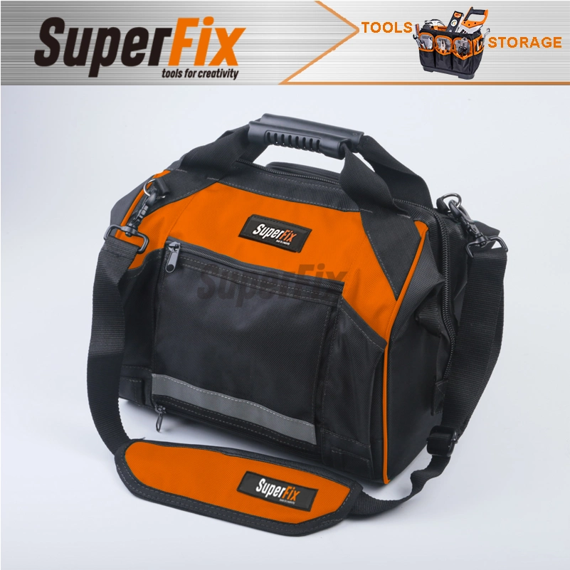 Multi-Purpose Tool Bag with Pockets, Steel Zipper, Big Capacity, Metal Buckle,