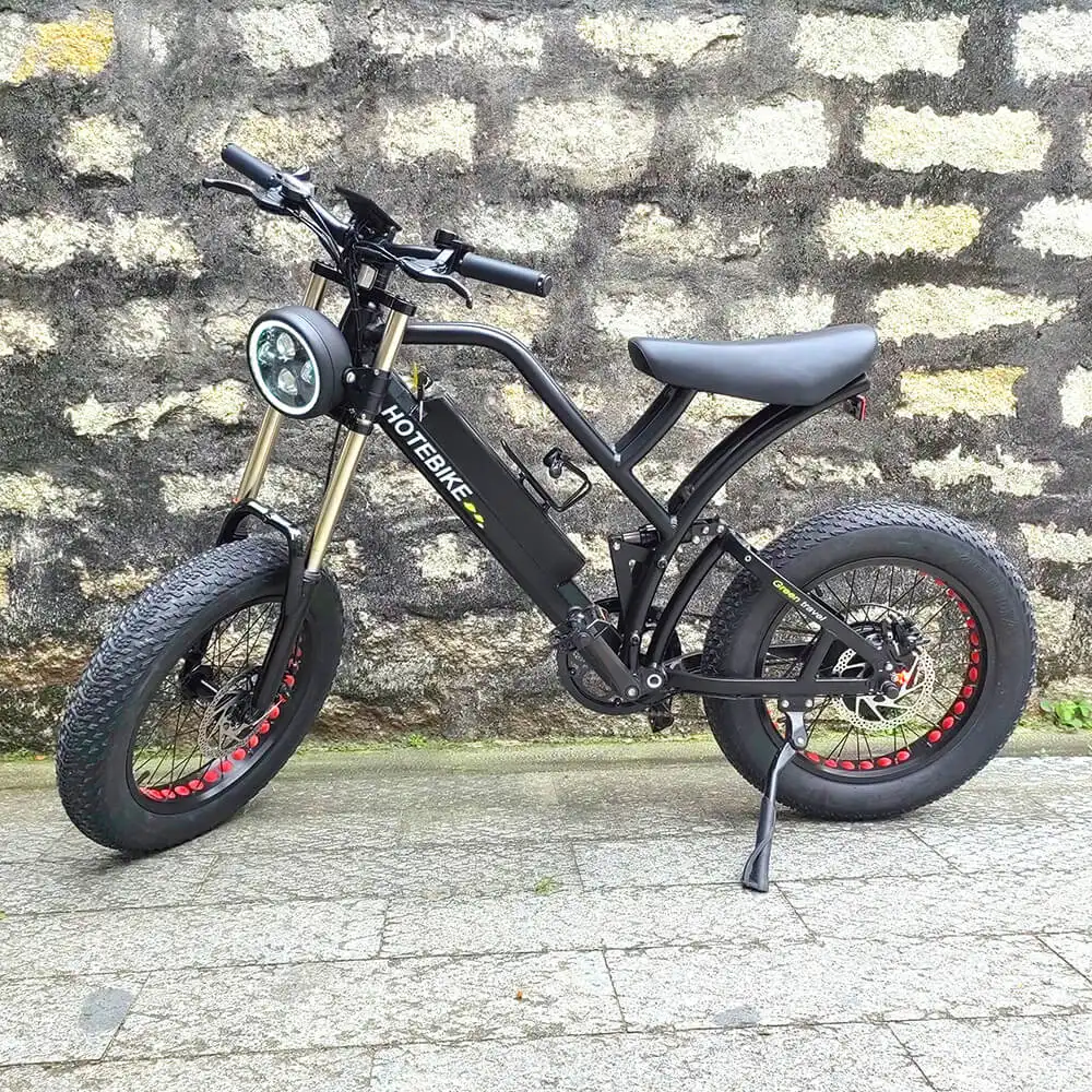 دراجة هوائية كهربائية بالدراجات الهوائية مزودة بنظام التعليق الكامل قياس 20 بوصة محرك بقوة 750 واط ودراجة الترابية E