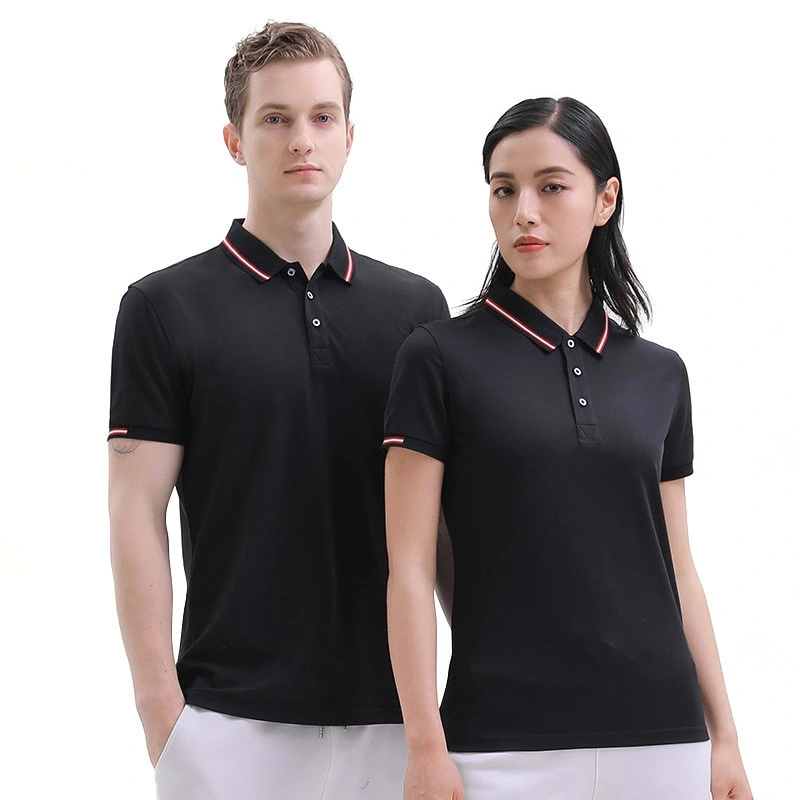 High quality/High cost performance Men&prime; S Golf Custom Embroidered Pique 100% Cotton Fabric Solid Color Polo Shirt