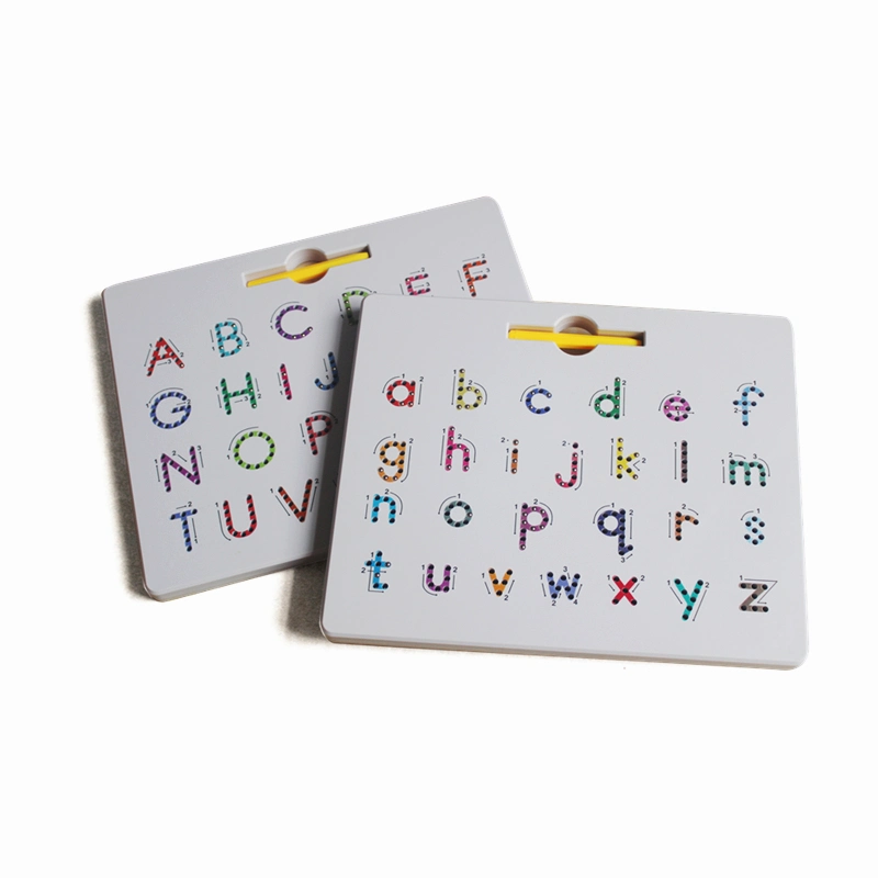 Magnetic Double-Sided Tracing Board with Alphabet Letter ABC and Numbers