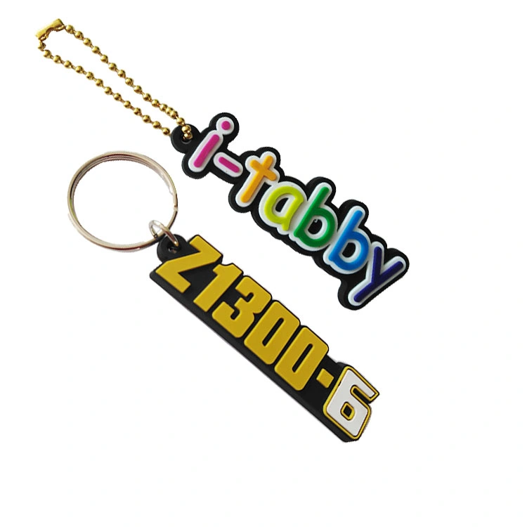 Custom Soft Touch PVC Key Ring, Multi Color