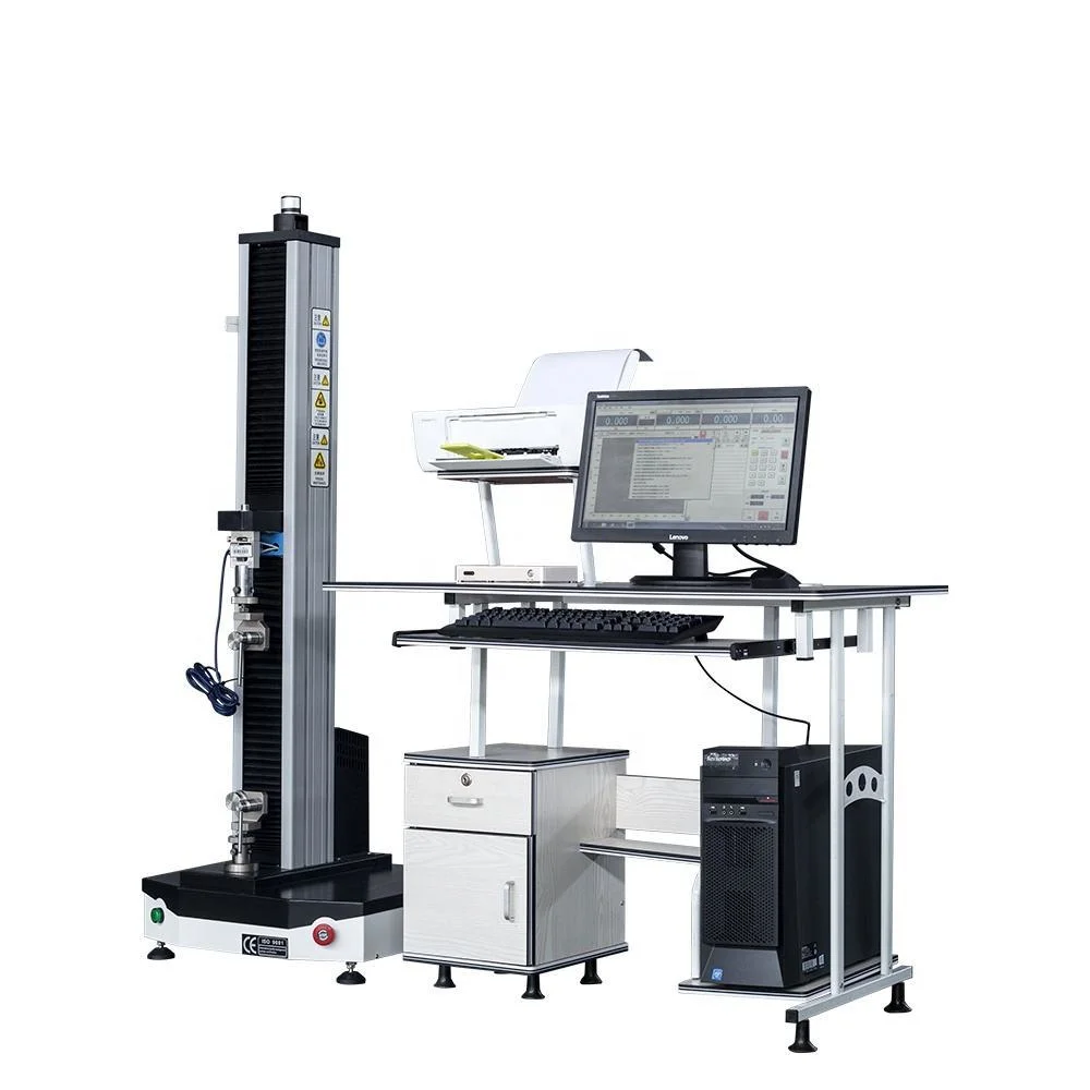 Single Column Digital Diplay Tensile Testing Machine Lab Equipment for Textile Fiber Rubber Testing with Printer