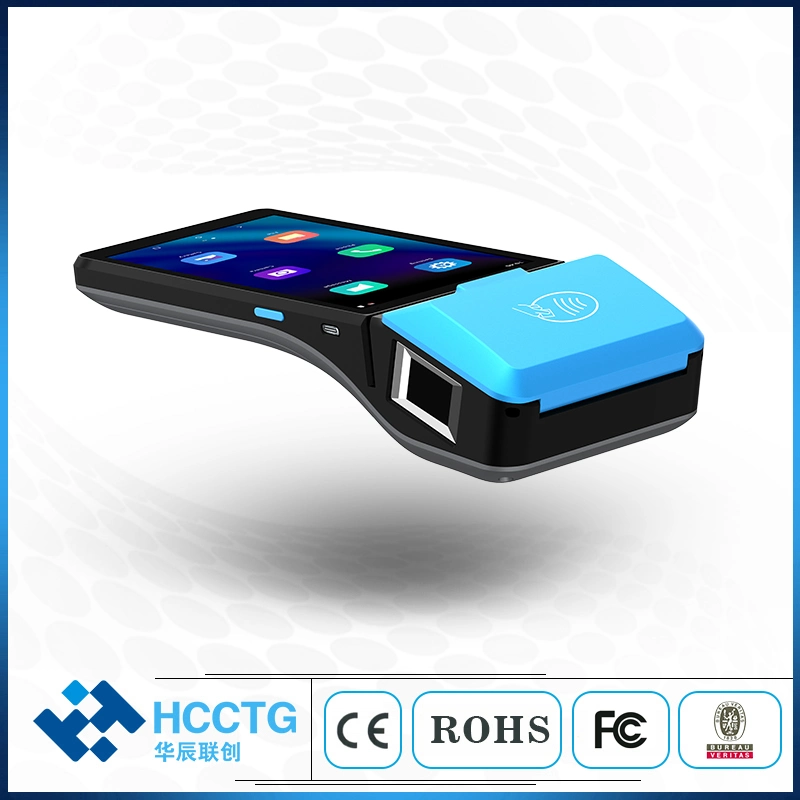 Bluetooth 5.0 4G Android 11.0 pagamento portátil ESC/POS Systems Mobile Terminal pos fiscal com ecrã táctil Z500 de 6.0 polegadas