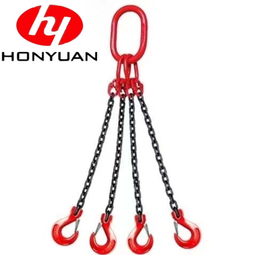 G100 Lifting Hardware Chain Sling with Hooks and Master Link Fitings