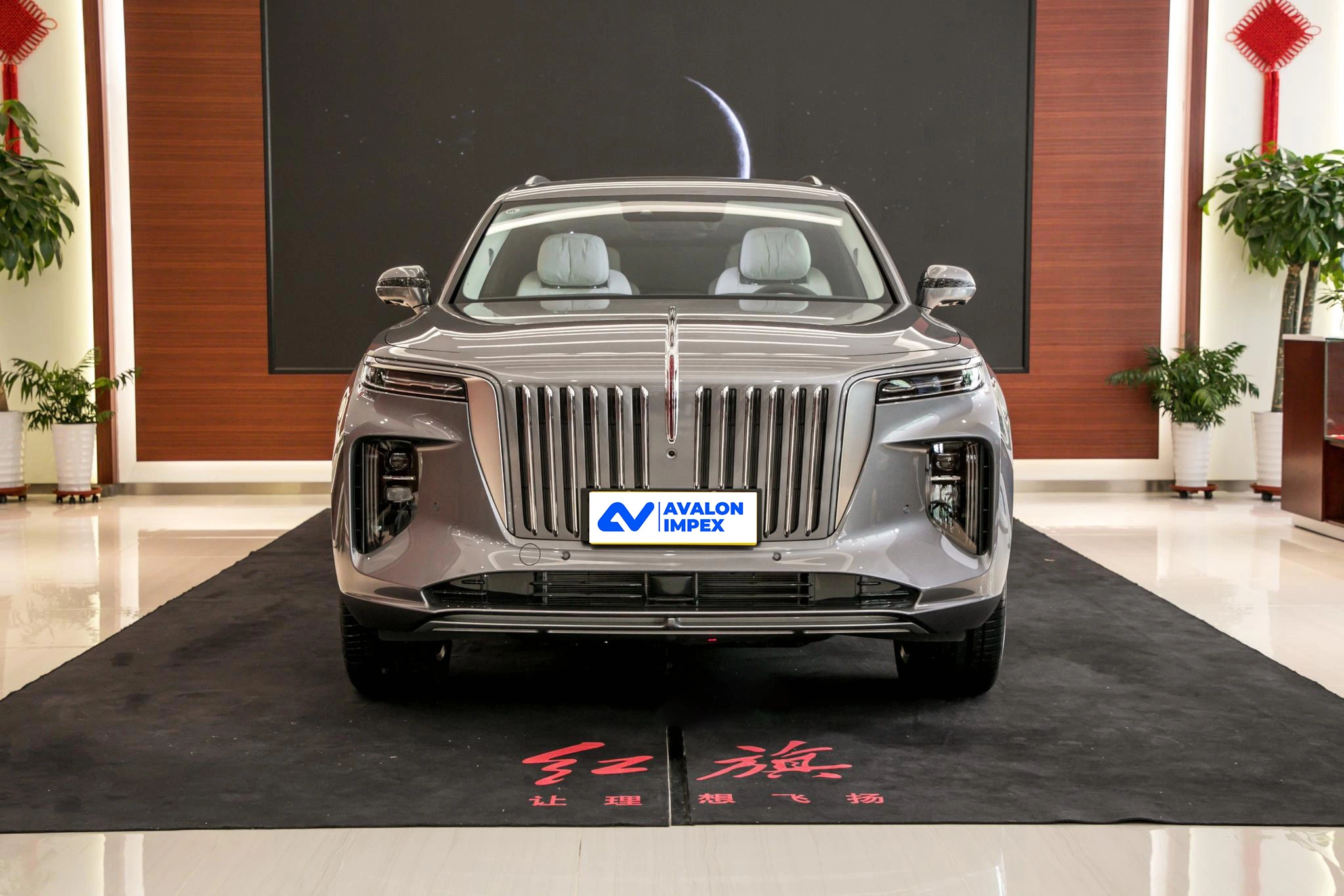 E-HS9 Hongqi coches eléctricos Made in China confortable y de alta Preformance gris