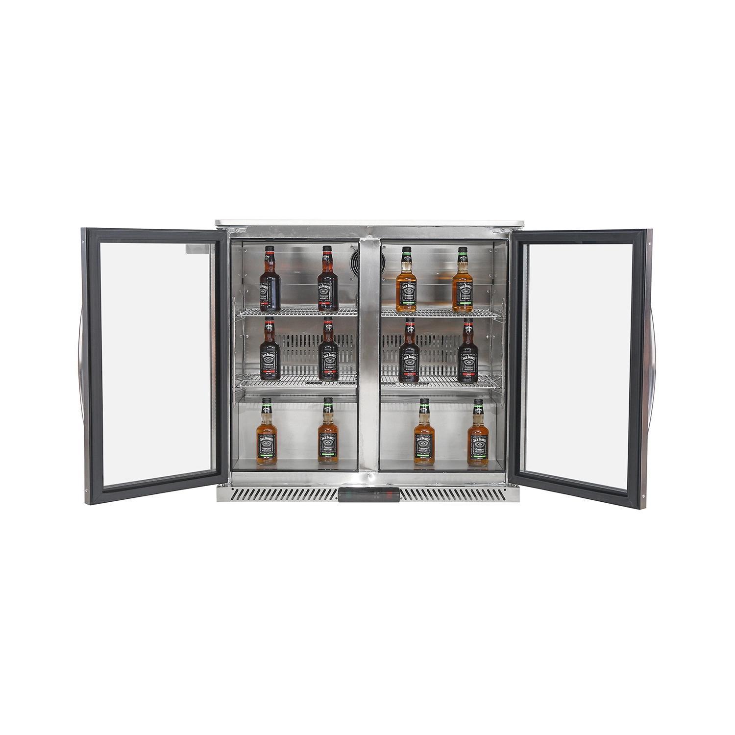 Hot Sale Hotel refrigerador Bar Cabinet cerveza bebidas nevera con Doble Puerta