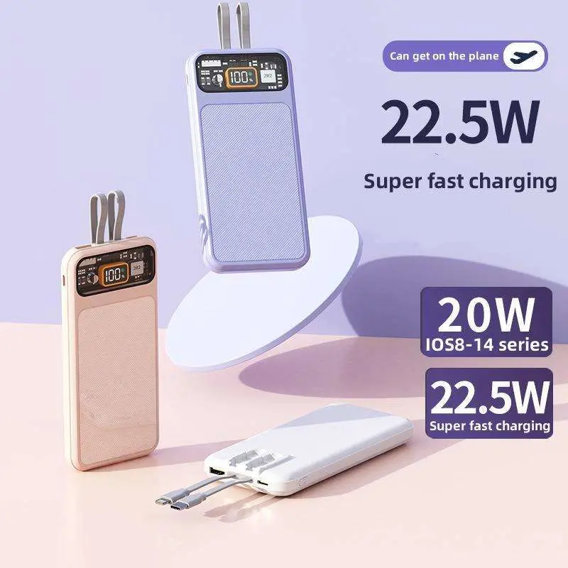 Alta Qualidade 20000 mAh Powerbank Pd 22,5W carga rápida de tipo C portátil de saída de Grande Capacidade 20000 mAh Pd Banco de Potência