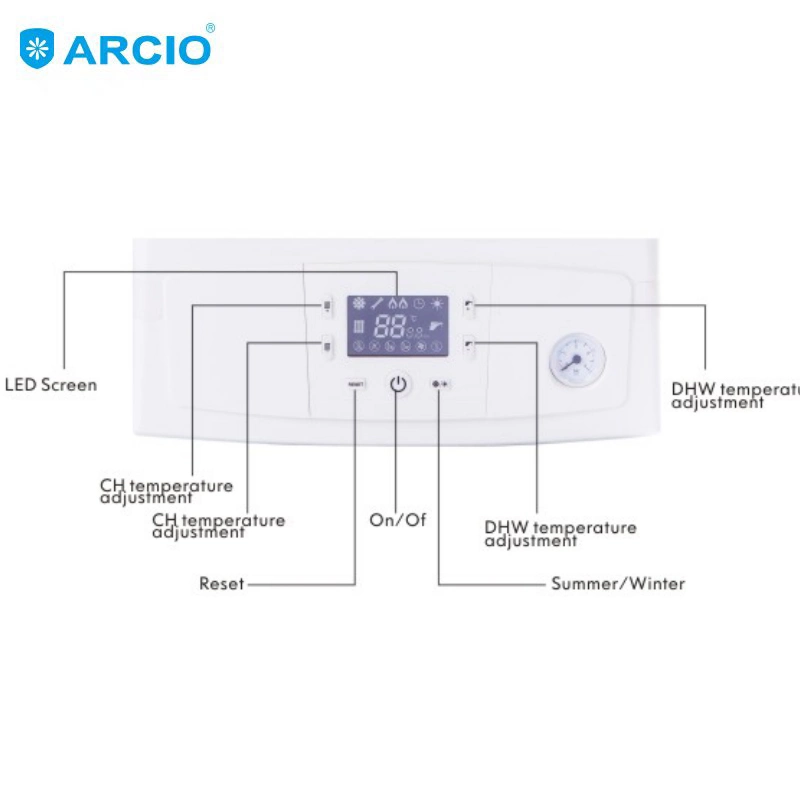 Extremely Quiet Operation Gas Combi Boiler for Residential Applications