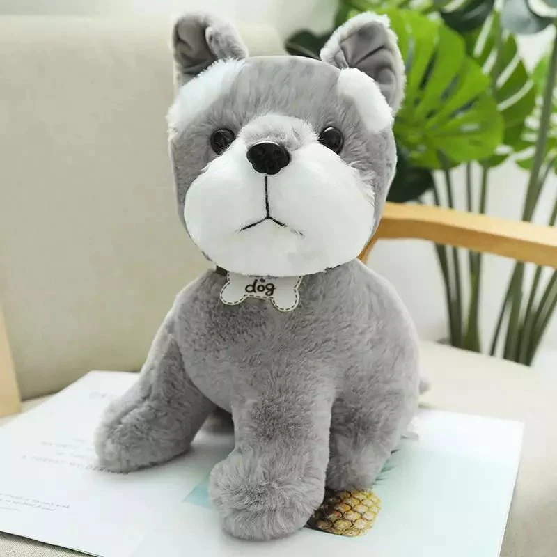 Mignon Chien de simulation des jouets en peluche animaux réalistes Toy animal en peluche pour Bébé Garçon et fille