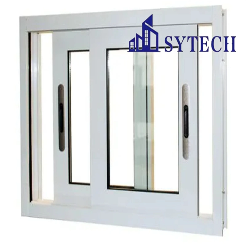 High quality/High cost performance  Soundproof Factory Price American Style PVC Double Hung Window Vertical Sliding