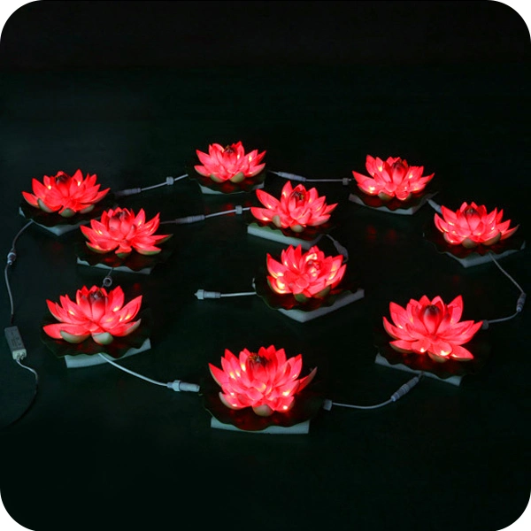 Outdoor Christmas Decorations Lights Lighting LED High Brightness IP65 Lotus Lamp