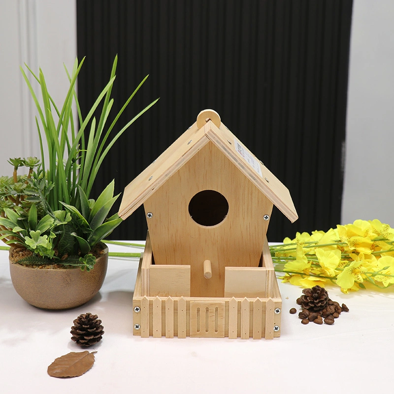 Wooden Bluebird Finch Cardinals Hanging Big Birdhouse, Nesting Box Birdhouse