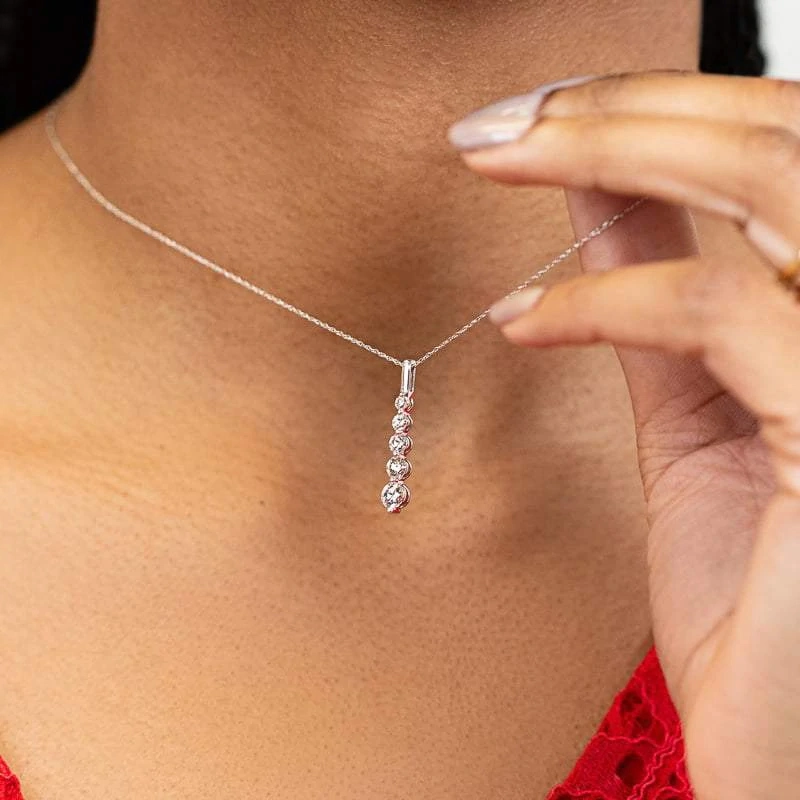 Fashion Elegant Lab Diamond Necklace High quality/High cost performance  Diamond Necklace Girls Necklace