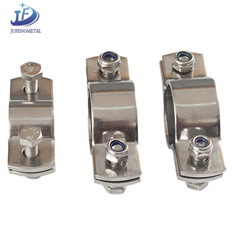 Customized Stainless Steel 304/316 Sanitary Hexagonal Pipe Clamp Pipe Tube Holder/Hanger