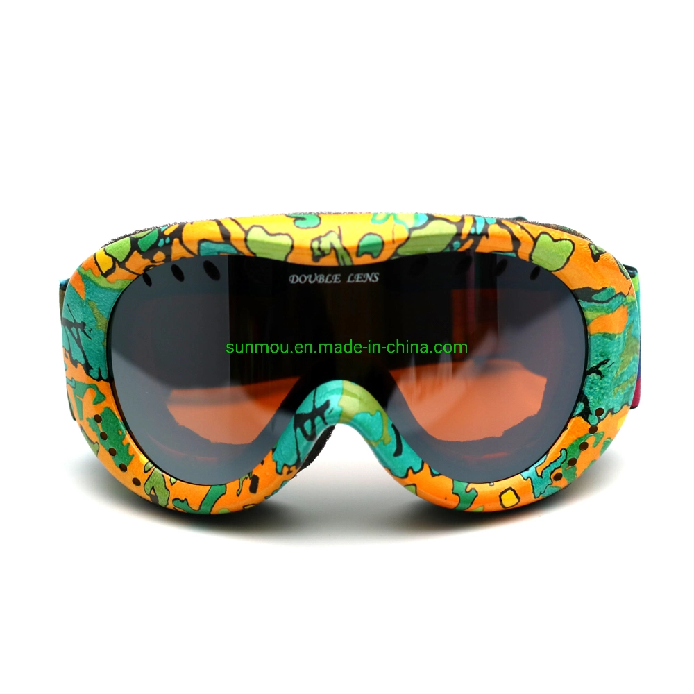 K0050 Großhandel Super Anti-Fog Double Lens Kinder Ski &amp; Snowboard Brillen Neue Design Helme kompatibel Outdoor-Sportbrille für Jungen Und Mädchen