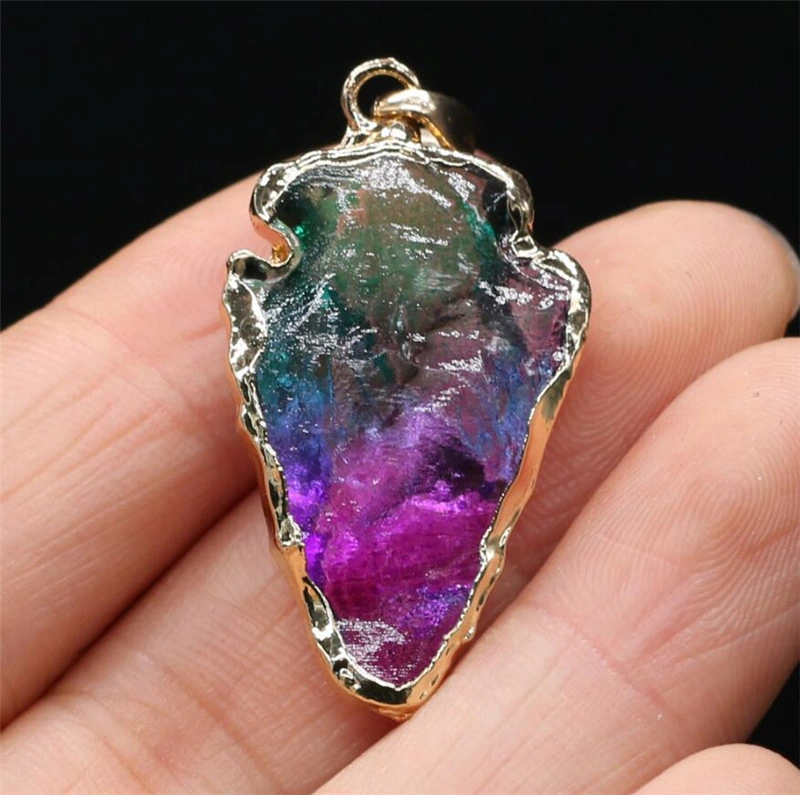 High Quality 7 Chakras Energy Stone Pendant Reiki Heal Multicolor Crystal DIY Necklace Earrings Gifts Jewelry Making Accessories