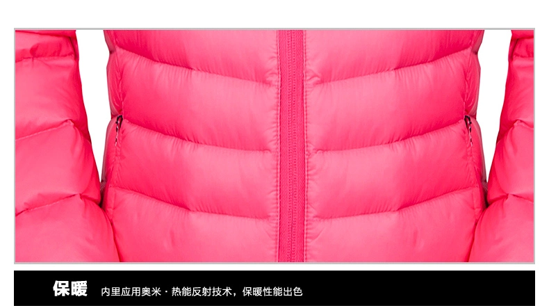 OEM Overcoat for Women Fashion Ladies Down Jackets Pink