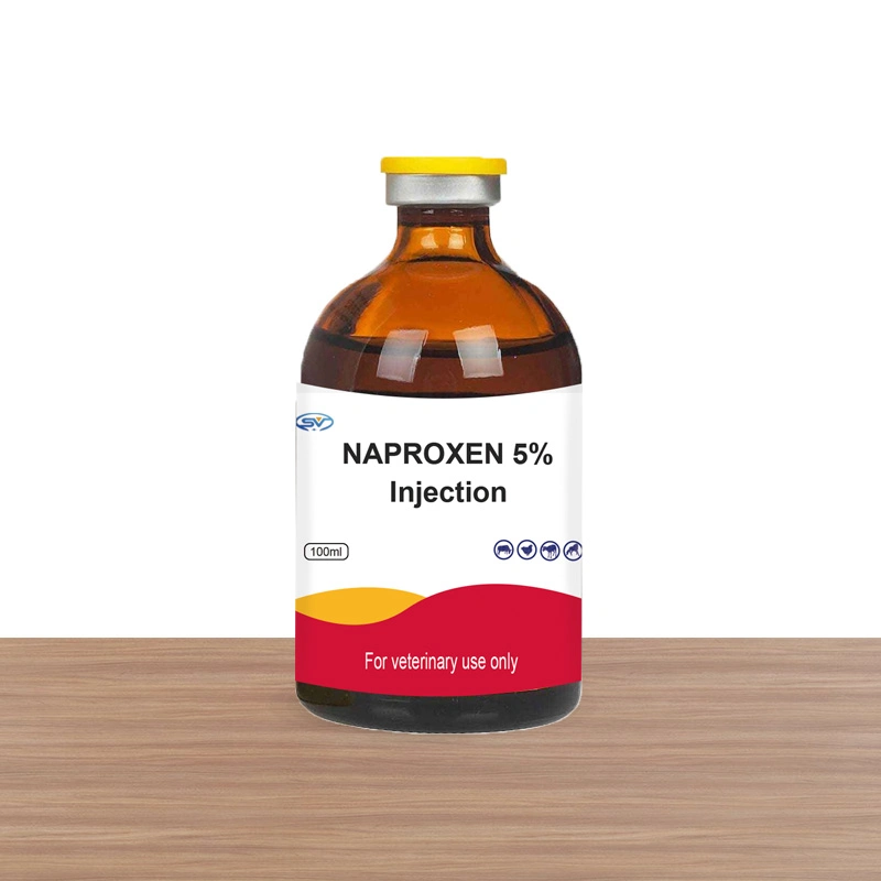 GMP Factory Veterinary Naproxen 5% Injection Supplement for Cattle Horses Use