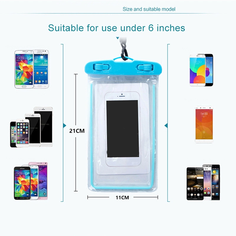 Fábrica de grossista colorido Universal à prova de água celular personalizado Bolsa à prova de PVC Caso Telefone Bag