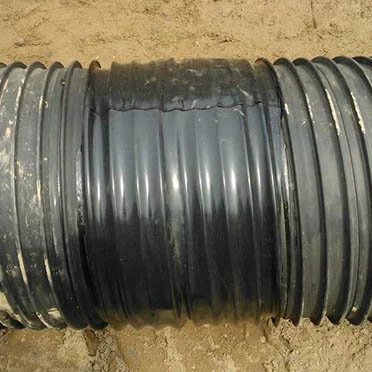 HDPE Plastic Manhole Metal Reinforced Corrugated Pipe Heat Shrinking Sleeve